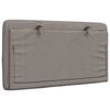 vidaXL Kopfteil-Kissen Taupe 90 cm Stoff