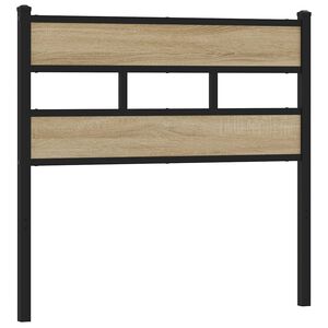 vidaXL Ersatz-Kopfteil Sonoma-Eiche 80 cm Eisen und Holzwerkstoff