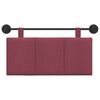 vidaXL H&auml;ngevorderseite Wandmontiert Weinrot 90 x 55 x 5 cm Stoff