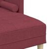vidaXL Sofa Set mit Kissen 2 pcs Weinrot Polyester