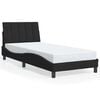 vidaXL Bettgestell ohne Matratze "Hanko" Schwarz 80x200 cm Samt
