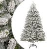 vidaXL K&uuml;nstlicher Weihnachtsbaum Klappbar Beschneit 240 cm