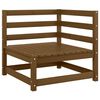 vidaXL Garten-Ecksofa Honigbraun Massivholz Kiefer