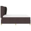 vidaXL Boxspringbett mit Matratze Dunkelgrau 90x190 cm Dunkelbraun