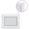 vidaXL Kellerfenster Innenseite Farbe Wei&szlig; RISOR 50 x 55 cm