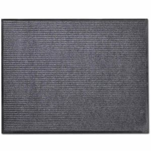 vidaXL T&uuml;rmatte Grau 90 x 60 cm PVC