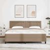 vidaXL Boxspringbett mit Matratze Cappuccino 180 x 200 cm Kunstleder