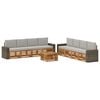 vidaXL Sofagarnituren mit Kissen 9 pcs Massivholz Akazie