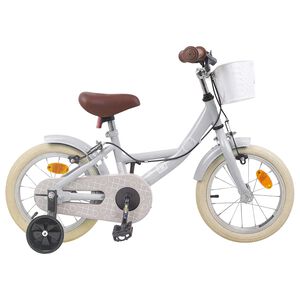 vidaXL Kinderfahrrad 12 Zoll f&uuml;r 2-4 Jahre alt Hellgrau