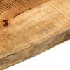 vidaXL Tischplatte 140x40x2,5 cm Baumkante Massivholz Raues Mangoholz