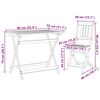 vidaXL Garten Bistro Set 5 pcs Braun Akazie Massivholz