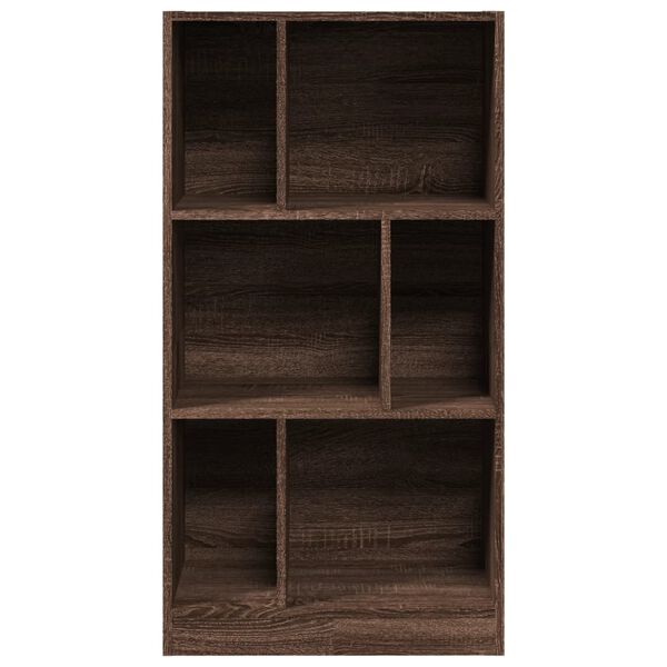 vidaXL B&uuml;cherregal Braun Eichen-Optik 57x28,5x107,5 cm Holzwerkstoff
