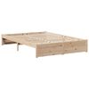 vidaXL Massivholzbett mit Regal ohne Matratze 160x200 cm Kiefer