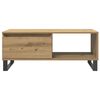 vidaXL Couchtisch Artisan-Eiche 90x50x36,5 cm Holzwerkstoff