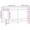 vidaXL Aufbewahrungsbox mit Deckel Eichen-Optik 80x40x51,5 cm