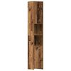 vidaXL Badschrank Altholz-Optik 30x30x183,5 cm Holzwerkstoff