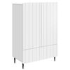 vidaXL Sideboard mit Schubladen Wei&szlig; 66 x 34,5 x 97 cm Holzwerkstoff