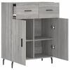 vidaXL Sideboard Grau Sonoma 69,5x34x90 cm Holzwerkstoff