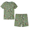 Kinderpyjama mit Kurzen &Auml;rmeln Hellkhaki 92