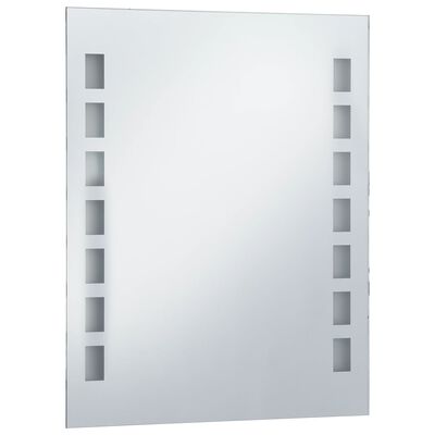 vidaXL Badezimmer-Wandspiegel mit LEDs 50x60 cm