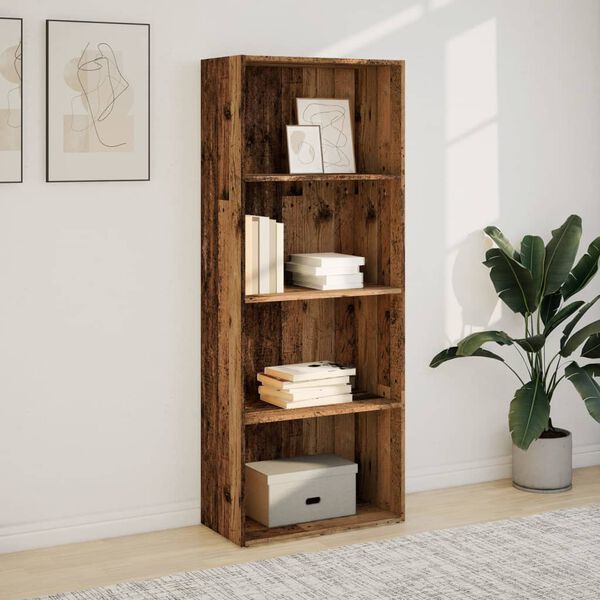 vidaXL B&uuml;cherregal Altholz-Optik 60x30x152 cm Holzwerkstoff