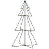 vidaXL Weihnachtsbaum in Kegelform 160 LEDs Indoor & Outdoor 78x120 cm