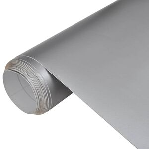 vidaXL Autofolien 2 Stk. Matt-Silber 100x150 cm+50x150 cm