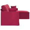 vidaXL Sofa Weinrot Gesamtabmessungen: 228 x 134 x 80 cm (B x T x H)