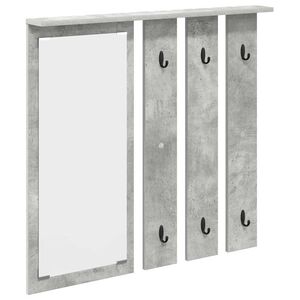 vidaXL Wandmontierter Kleiderst&auml;nder Betongrau 84 x 10 x 80 cm