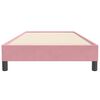 vidaXL Boxspringbett ohne Matratze Rosa 80x220 cm Samt