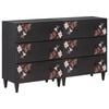 vidaXL Stauraumschr&auml;nke 2 Stk. 120 x 33 x 75 cm Massivholz Mango
