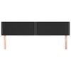 vidaXL Kopfteile Schwarz 200x5x78/88 cm Kunstleder