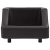 vidaXL Hundesofa Schwarz 67x52x40 cm Kunstleder