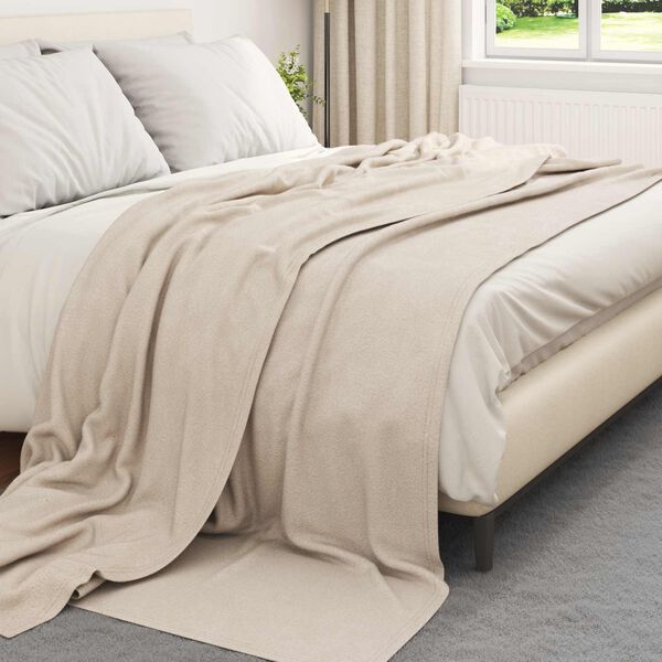 vidaXL Wohndecken 6 pcs Beige 270 x 240 cm Fleece