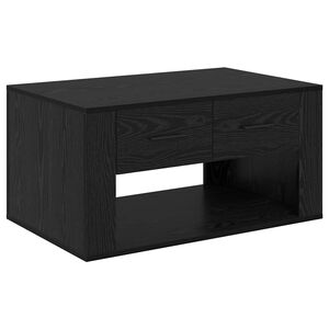vidaXL Couchtisch Schwarz Eichen-Optik 80 x 50 x 40 cm Holzwerkstoff