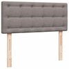 vidaXL Ottoman-Bett mit Matratze Taupe 120x190 cm Stoff