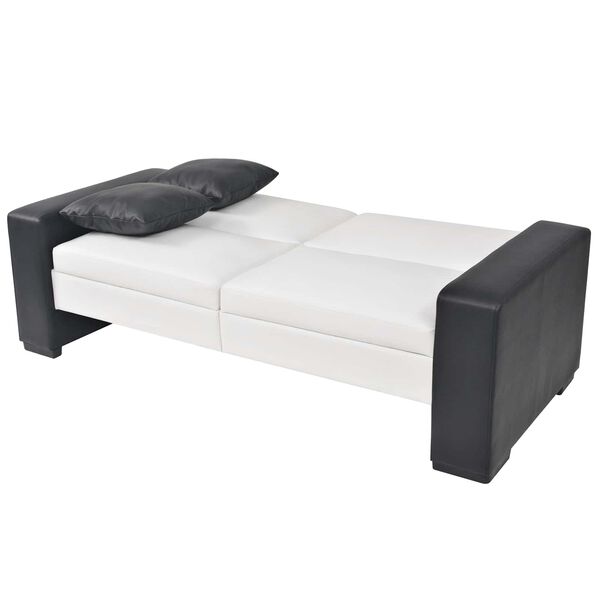 vidaXL Sofa Wei&szlig; Stoff