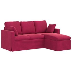 vidaXL Sofa Weinrot Gesamtabmessungen: 178 x 134 x 80 cm (B x T x H)