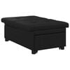 vidaXL Pull-Out Schlafsofa 67cm Schwarz Mikrofaser