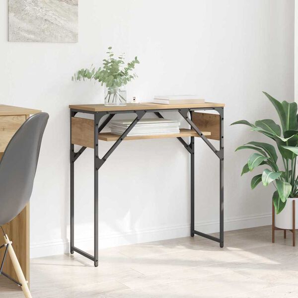 vidaXL Konsolentisch Artisan-Eiche 75x30x75cm Holzwerkstoff