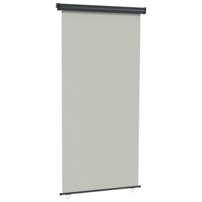 vidaXL Balkon-Seitenmarkise 122x250 cm Grau