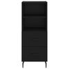 vidaXL Sideboard Schwarz 34,5x34x90 cm Holzwerkstoff
