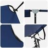 vidaXL Klappbare Sonnenliege Blau 190 x 57 x 81 cm Oxford