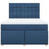 vidaXL Boxspringbett mit Matratze Blau 140x200 cm Stoff