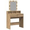 vidaXL Schminktisch mit Regal Altholz 80 x 41 x 144,5 cm Holzwerkstoff