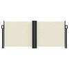 vidaXL Seitenmarkise Ausziehbar Creme 100x1000 cm