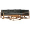 vidaXL Outdoor-Sofagarnitur 5 stk. Natur und Anthrazit