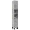vidaXL Badschrank Betongrau 30x30x190 cm Holzwerkstoff