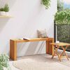 vidaXL Bank &Ouml;l-Natur 110 x 30 x 45 cm Massivholz Teak