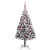 vidaXL K&uuml;nstlicher Weihnachtsbaum mit 300 LEDs mit St&auml;nder Wei&szlig; 180 cm